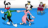 Plucky and Dot tango, while one looks on, thoroughly evilled and filled with sexual frustration.